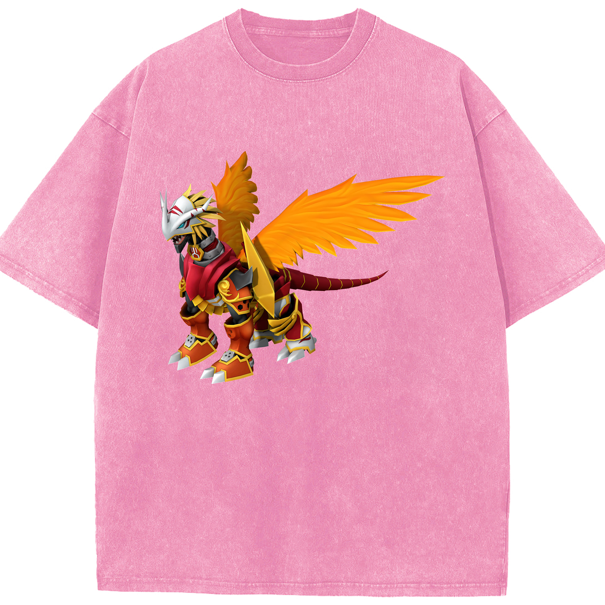（画像用） Digimon デジタルモンスター/デジモン 綿100% ヴィンテージ風 半袖Tシャツ（フロントプリント）